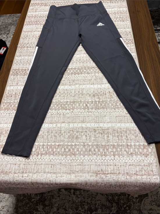 adidas Pants - adidas Women’s Black Jogger Leggings with White Side Stripe